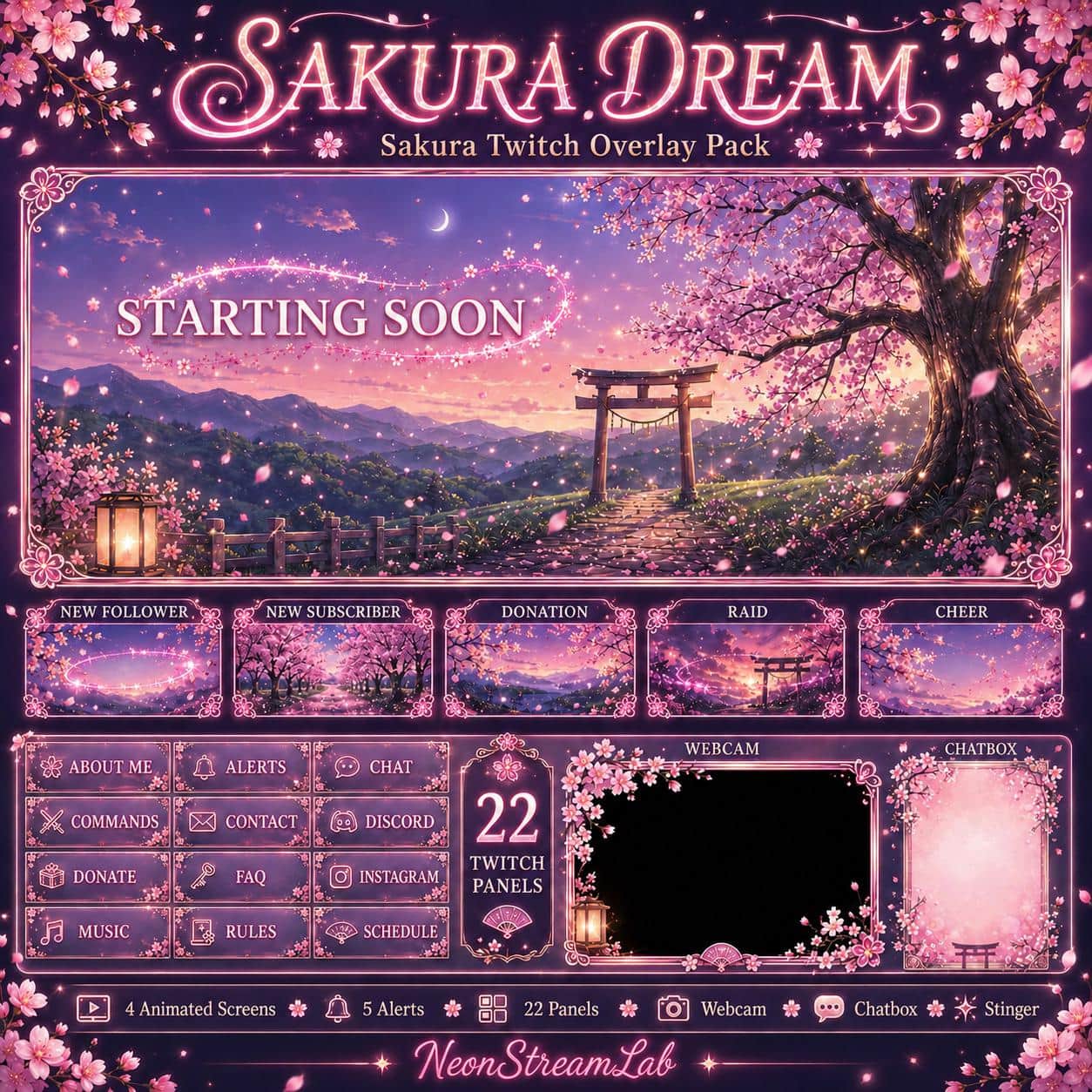 Cute / Kawaii stream overlay